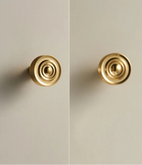 Antique furniture knob Shiny gold