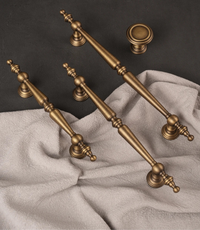 Poignée de meuble antique bronze brossé