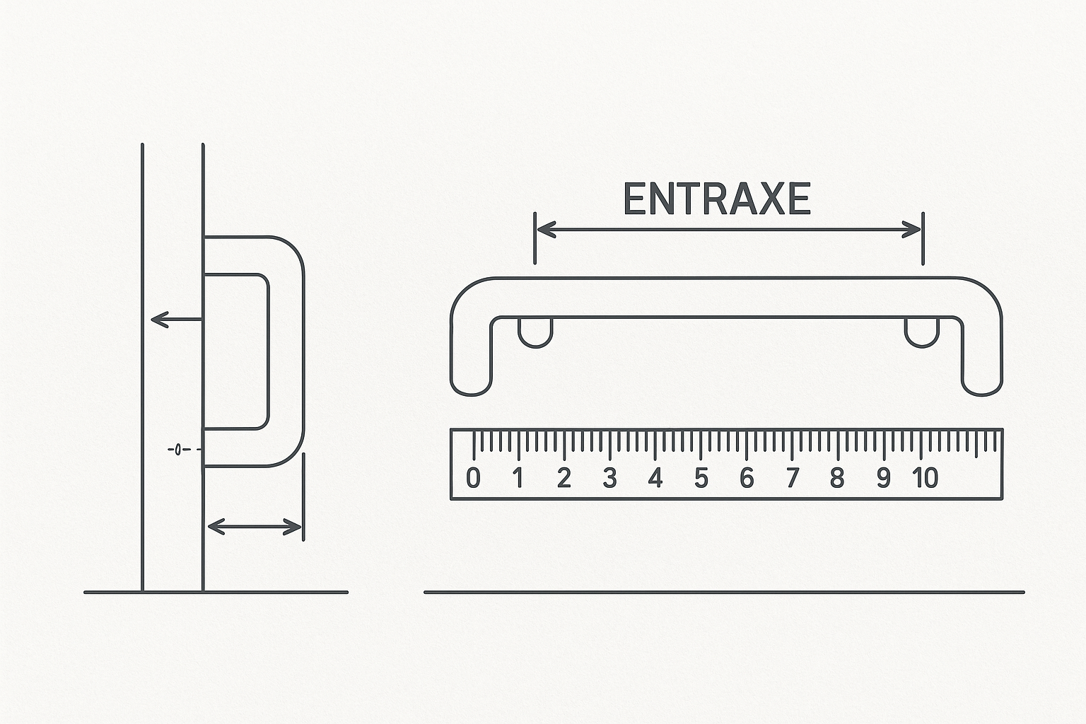 📏 Comment mesurer l’entraxe d’une poignée (et que faire si l’entraxe diffère) Image
