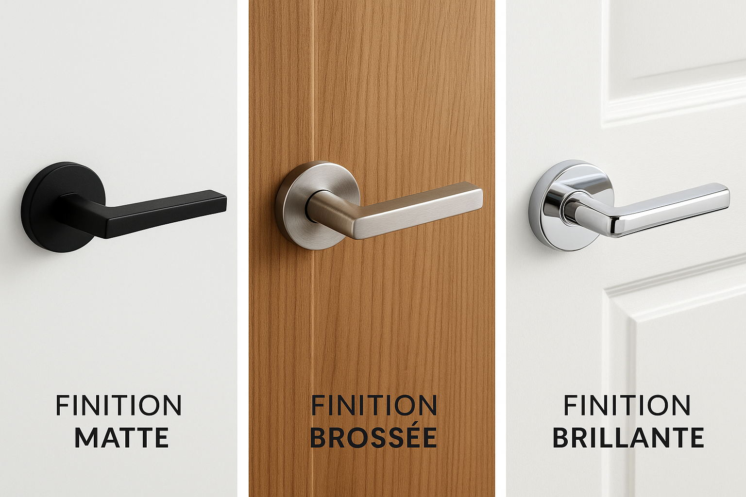 Les finitions : matte, brossée, brillante – laquelle pour quel style / quel usage Image