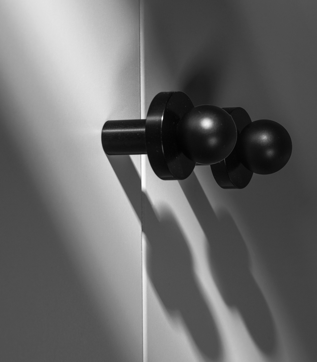 Bouton de Meuble Argent & Chrome brossé POLA