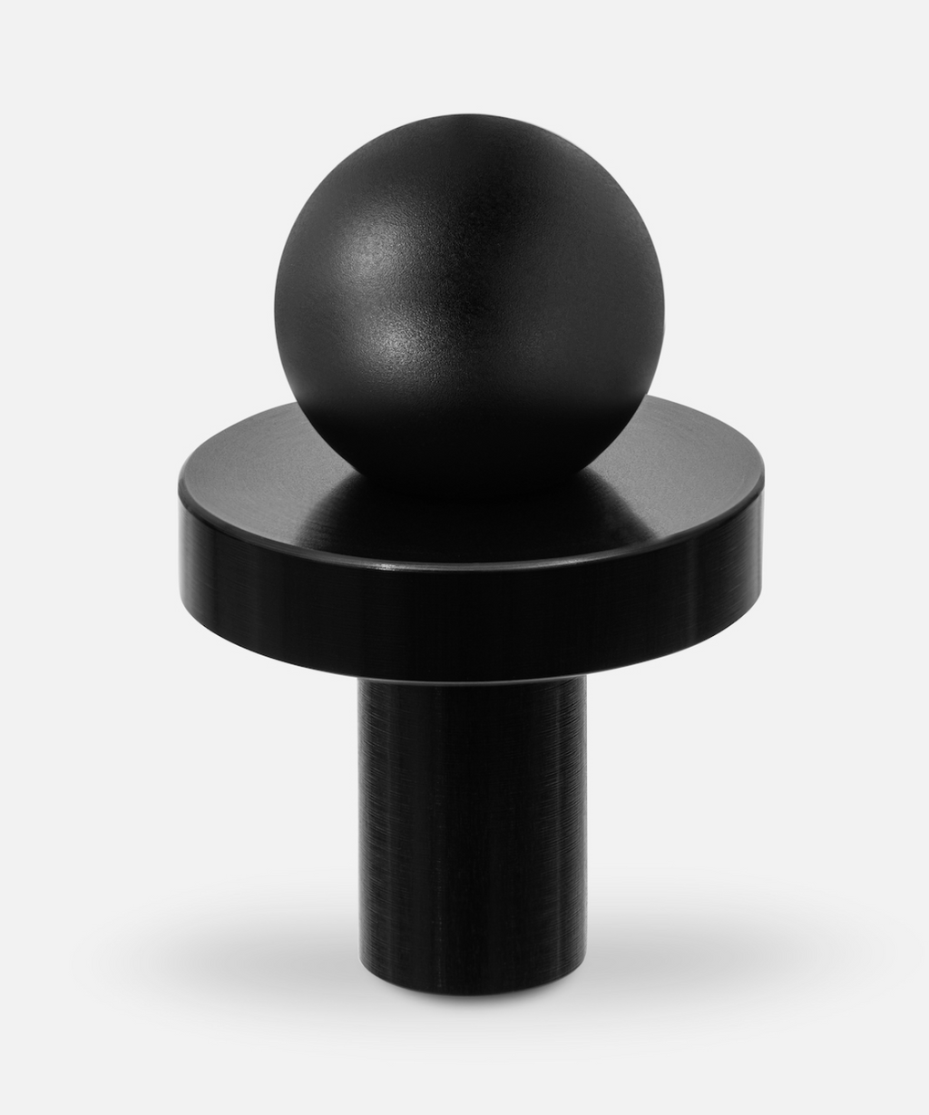 Bouton de Meuble Argent & Chrome brossé POLA