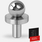 Bouton de Meuble Argent & Chrome poli POLA