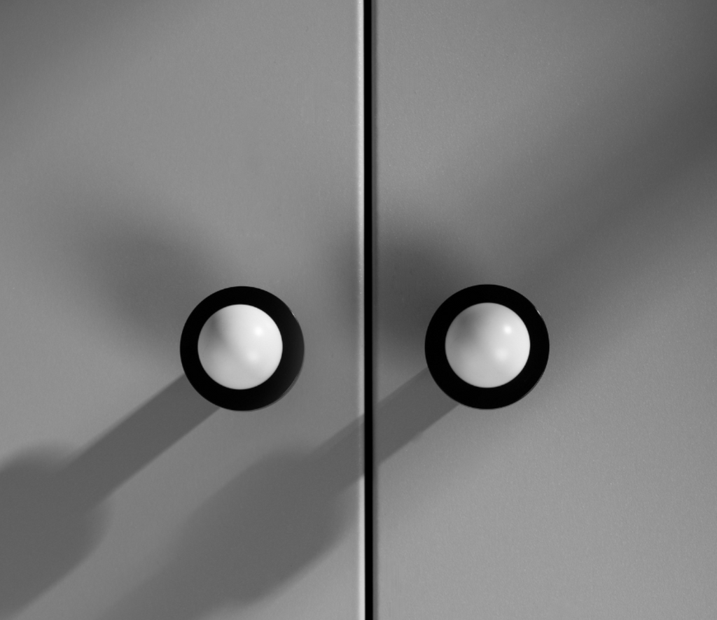 Bouton de Meuble Noir & Blanc POLA