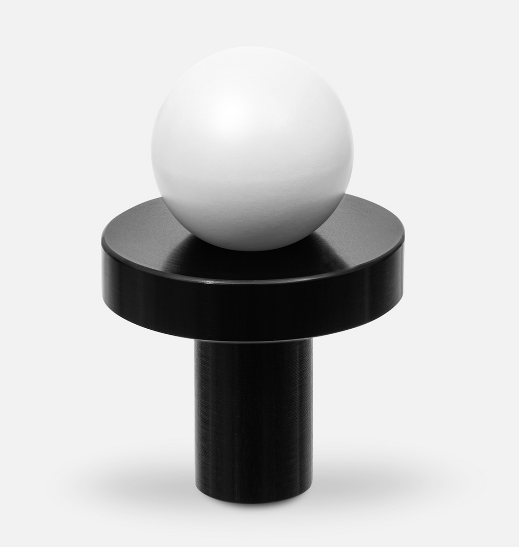 Bouton de Meuble Noir & Blanc POLA