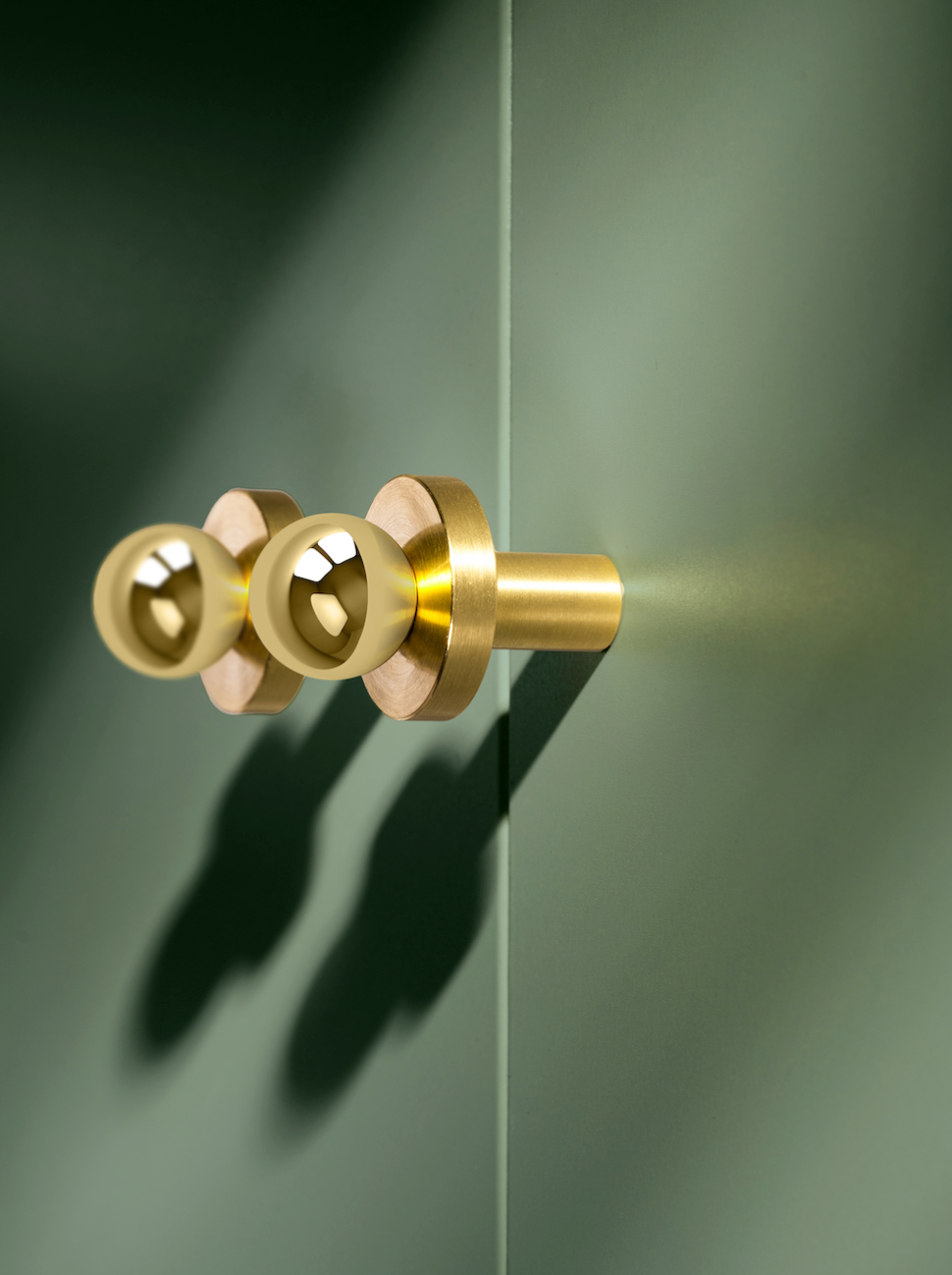 Bouton de Meuble Or satiné & Or brossé POLA