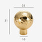 Bouton de Meuble Originale Or brillant