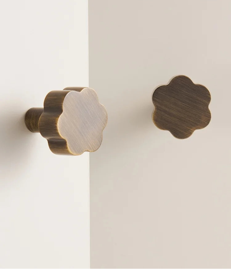 Bouton de Meuble Rétro Bronze Brossé