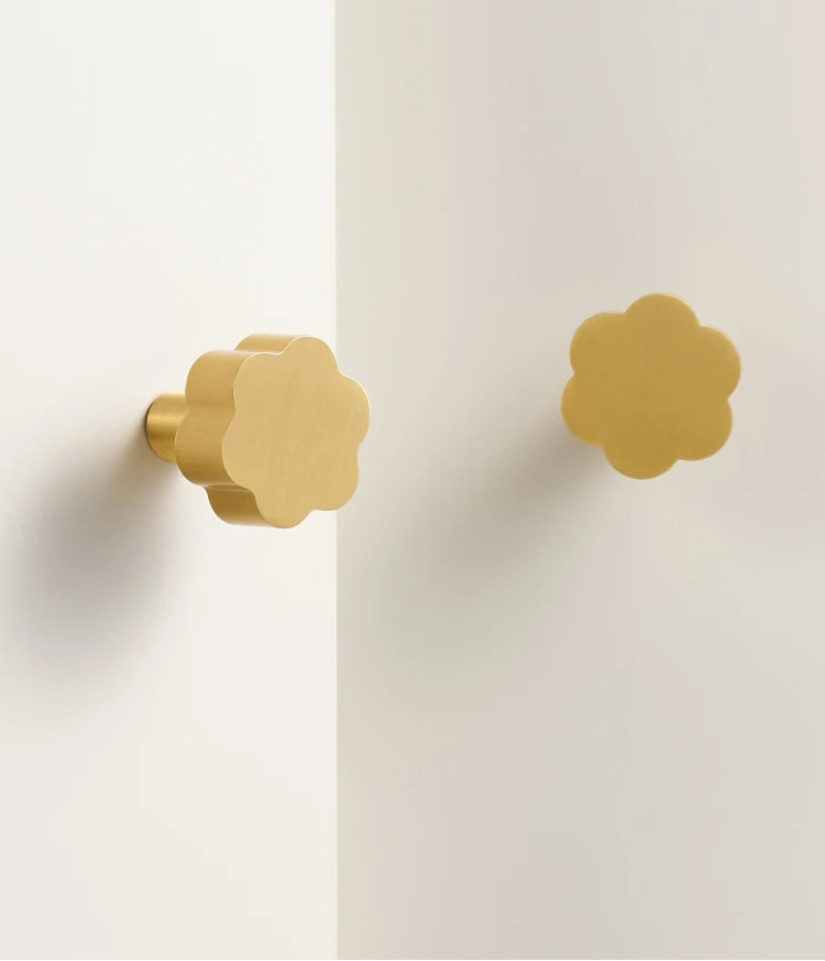Bouton de Meuble Rétro Or brossé
