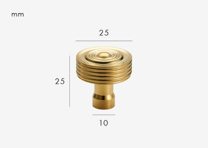 Antique furniture knob Shiny gold