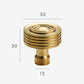 Antique furniture knob Shiny gold