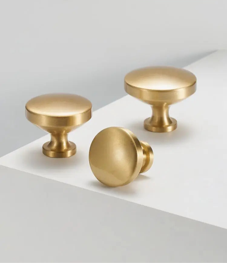 Bouton de Meuble classique Or brossé