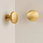 Bouton de Meuble classique Or brossé