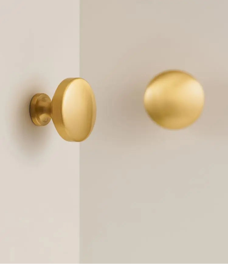 Bouton de Meuble classique Or brossé