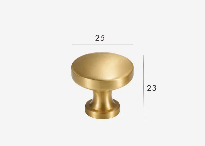 Bouton de Meuble classique Or brossé
