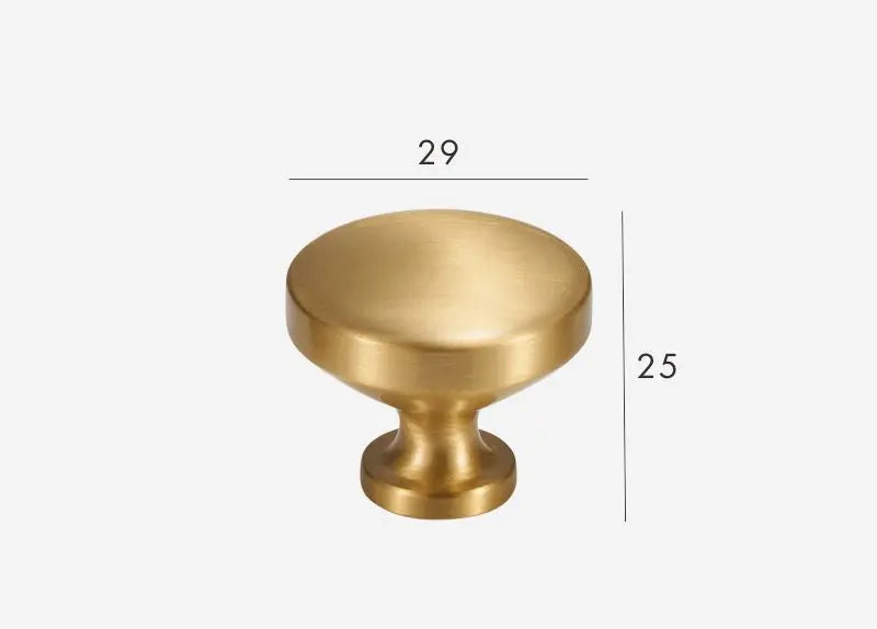 Classic furniture knob Brushed gold