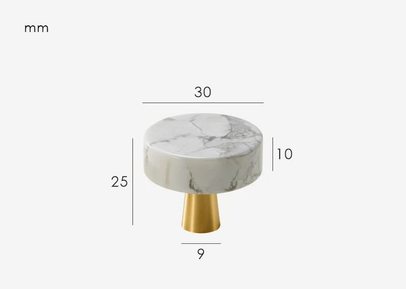 Bouton de Meuble effet marbre