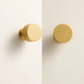 Striated Furniture Knob Brushed Gold
