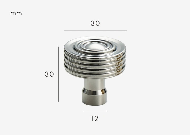 Antique furniture knob Chrome