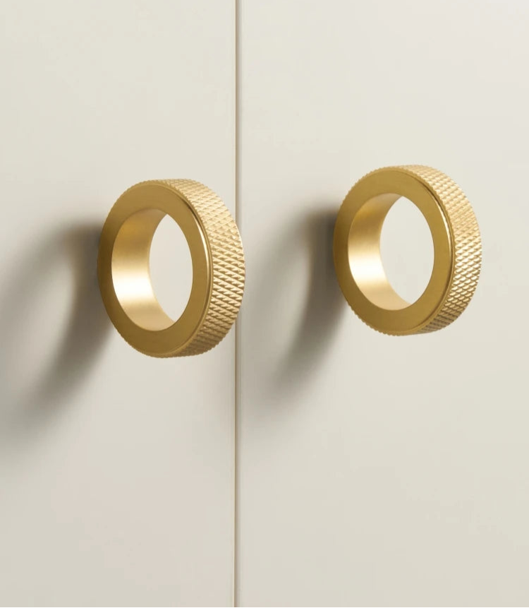 Bouton de meuble anneau en Or