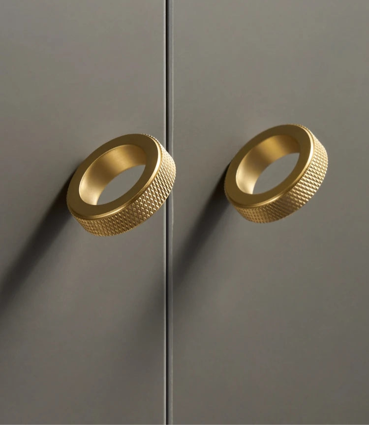 Bouton de meuble anneau en Or