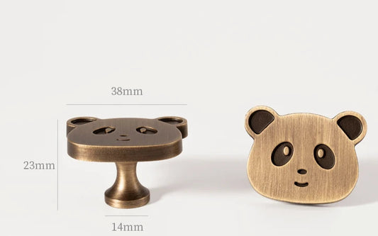 Children's bedroom furniture knob Panda