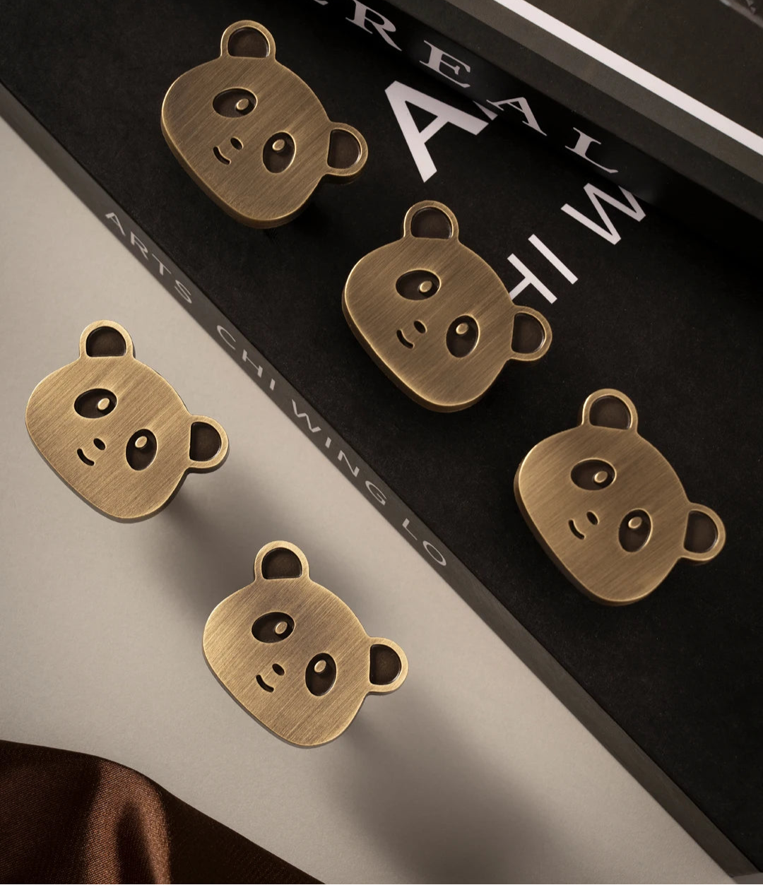 Children's bedroom furniture knob Panda
