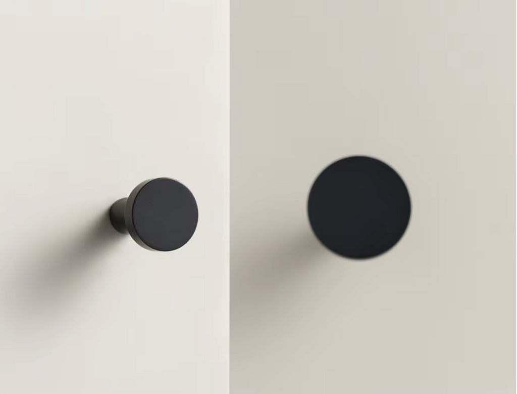 Bouton de meuble classique Noir