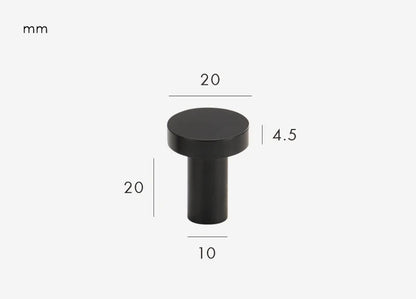 Classic Black Furniture Knob