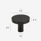 Classic Black Furniture Knob