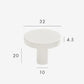 Classic white furniture knob