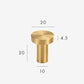Classic brass furniture knob