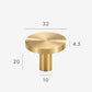 Classic brass furniture knob