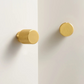 Bouton de meuble classique laiton brillant