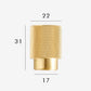Bouton de meuble classique laiton brillant