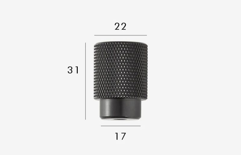 Bouton de meuble classique noir