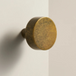 Aged ochre stone-effect furniture knob