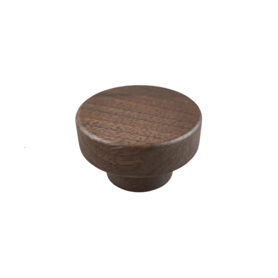 Furniture knob in walnut wood