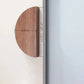Furniture knob in walnut wood