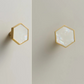 Bouton de meuble naturel Blanc