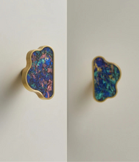 Bouton de meuble nuage coloré