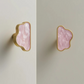 Bouton de meuble nuage rose
