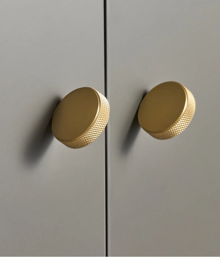 Bouton de meuble originale Or brossé