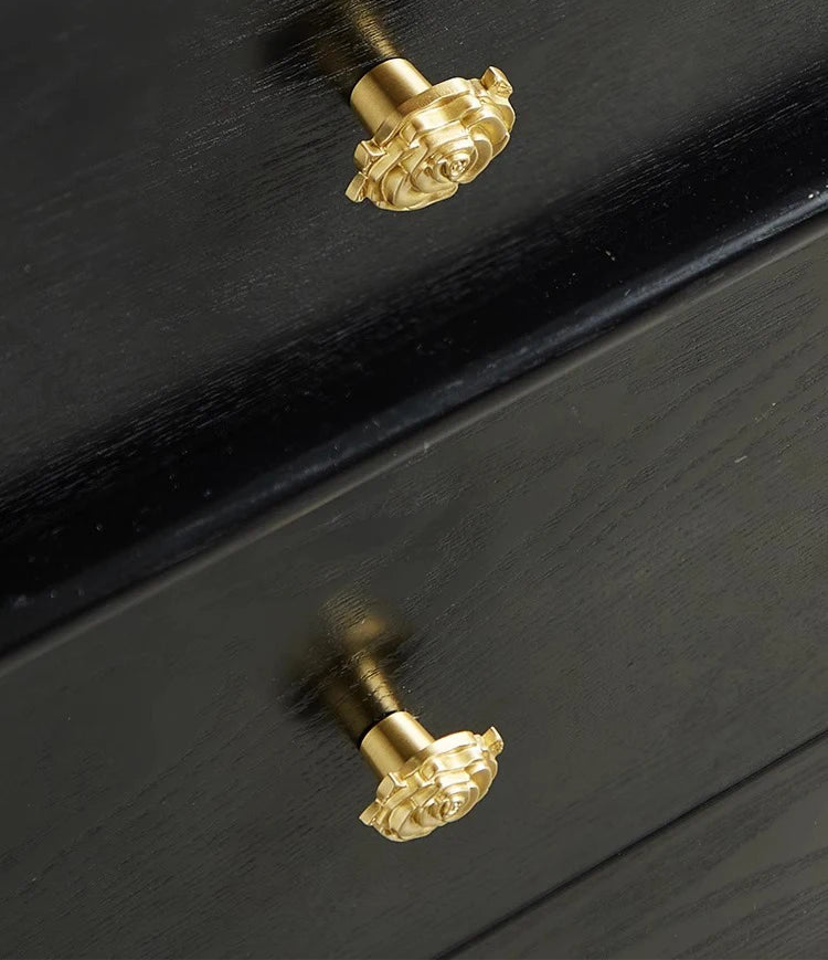 Brass / Brushed gold pink furniture knob