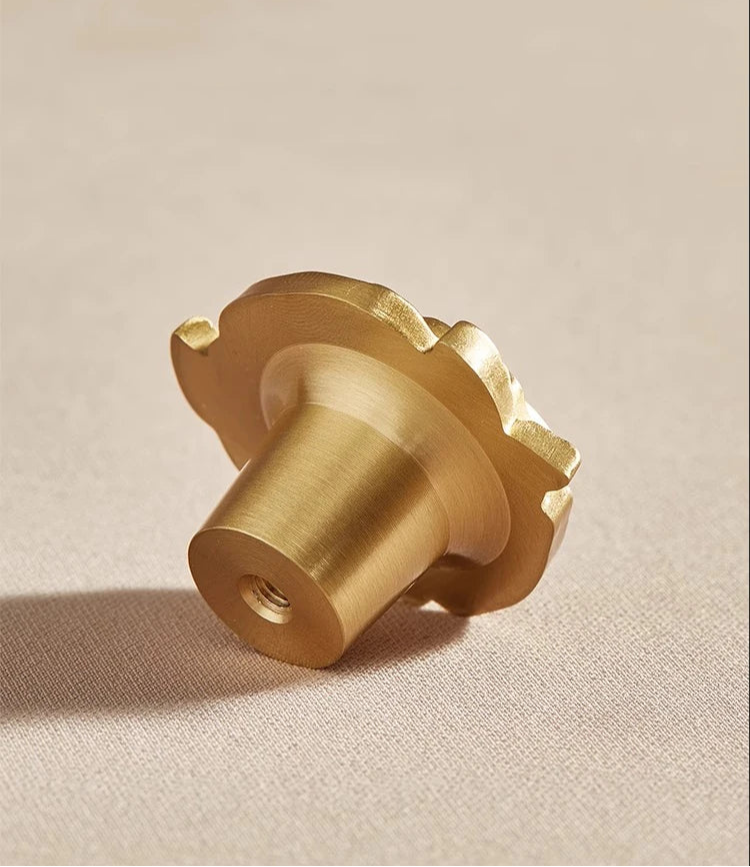 Brass / Brushed gold pink furniture knob