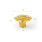 Brass / Brushed gold pink furniture knob