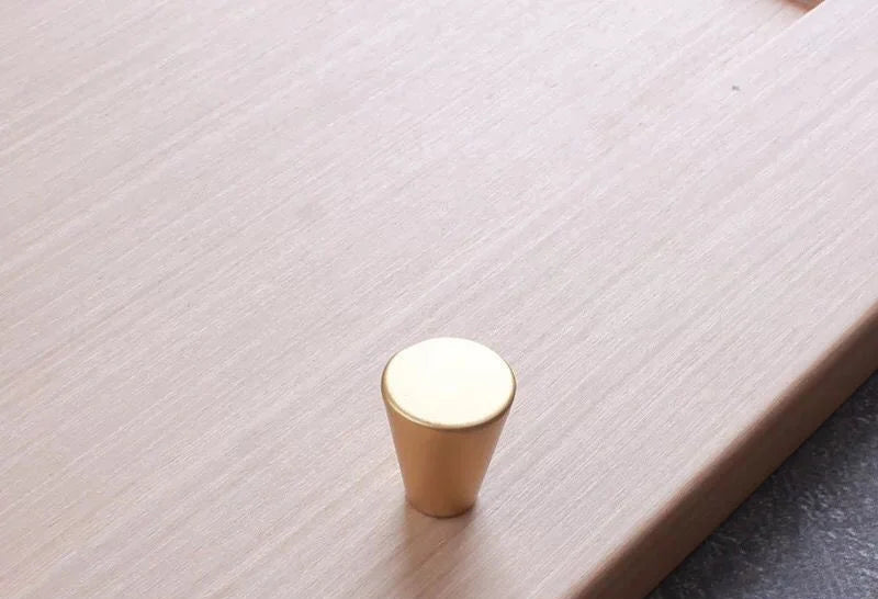 Bouton de porte classique Or brossé