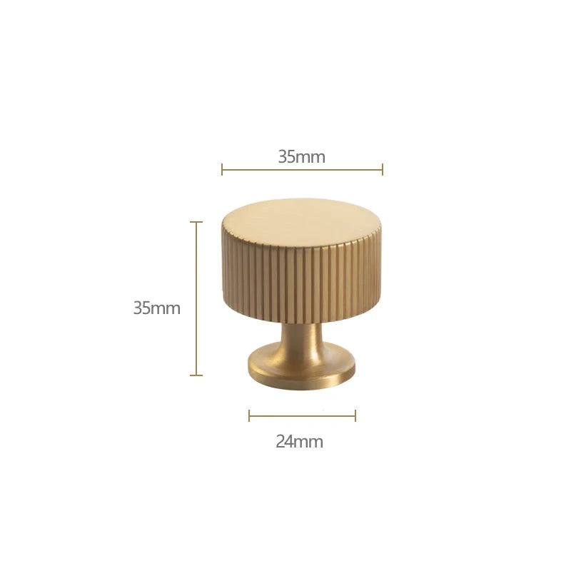 Bouton de porte de meuble en laiton