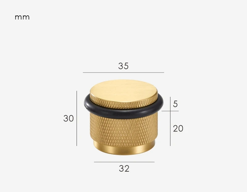 Butoir de porte Or brossé