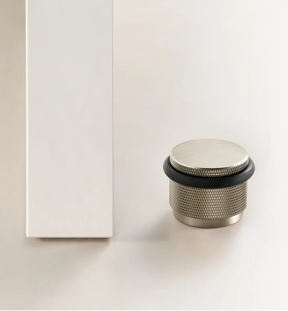 Chrome-plated door stop